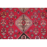Vintage Kashkoli Geometric Handmade Wool Persian Area Rug - 8'9" x 5'4"