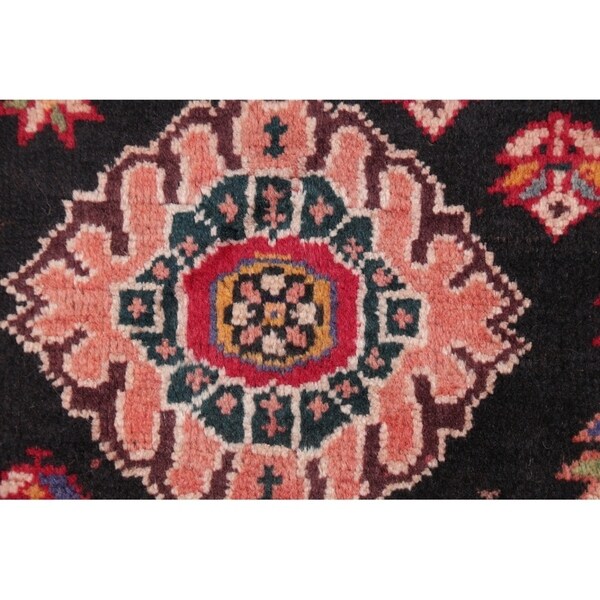 Vintage Kashkoli Geometric Handmade Wool Persian Area Rug - 8'9" x 5'4"