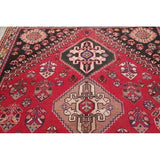 Vintage Kashkoli Geometric Handmade Wool Persian Area Rug - 8'9" x 5'4"