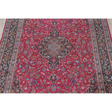 Vintage Kashmar Medallion Hand Made Wool Persian Area Rug - 12'8" x 9'7"