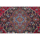 Vintage Kashmar Medallion Hand Made Wool Persian Area Rug - 12'8" x 9'7"