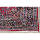 Vintage Kashmar Medallion Hand Made Wool Persian Area Rug - 12'8" x 9'7"