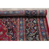 Vintage Kashmar Medallion Hand Made Wool Persian Area Rug - 12'8" x 9'7"