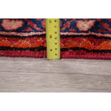 Vintage Lilian Diamond Oriental Hand Knotted Wool Persian Rug - 11'9" x 3'5" Runner