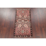 Vintage Lilian Floral Hand Knotted Wool Oriental Persian Area Rug - 4'8" x 2'5"