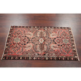 Vintage Lilian Floral Hand Knotted Wool Oriental Persian Area Rug - 4'8" x 2'5"