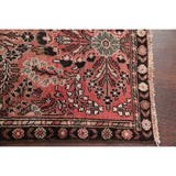 Vintage Lilian Floral Hand Knotted Wool Oriental Persian Area Rug - 4'8" x 2'5"