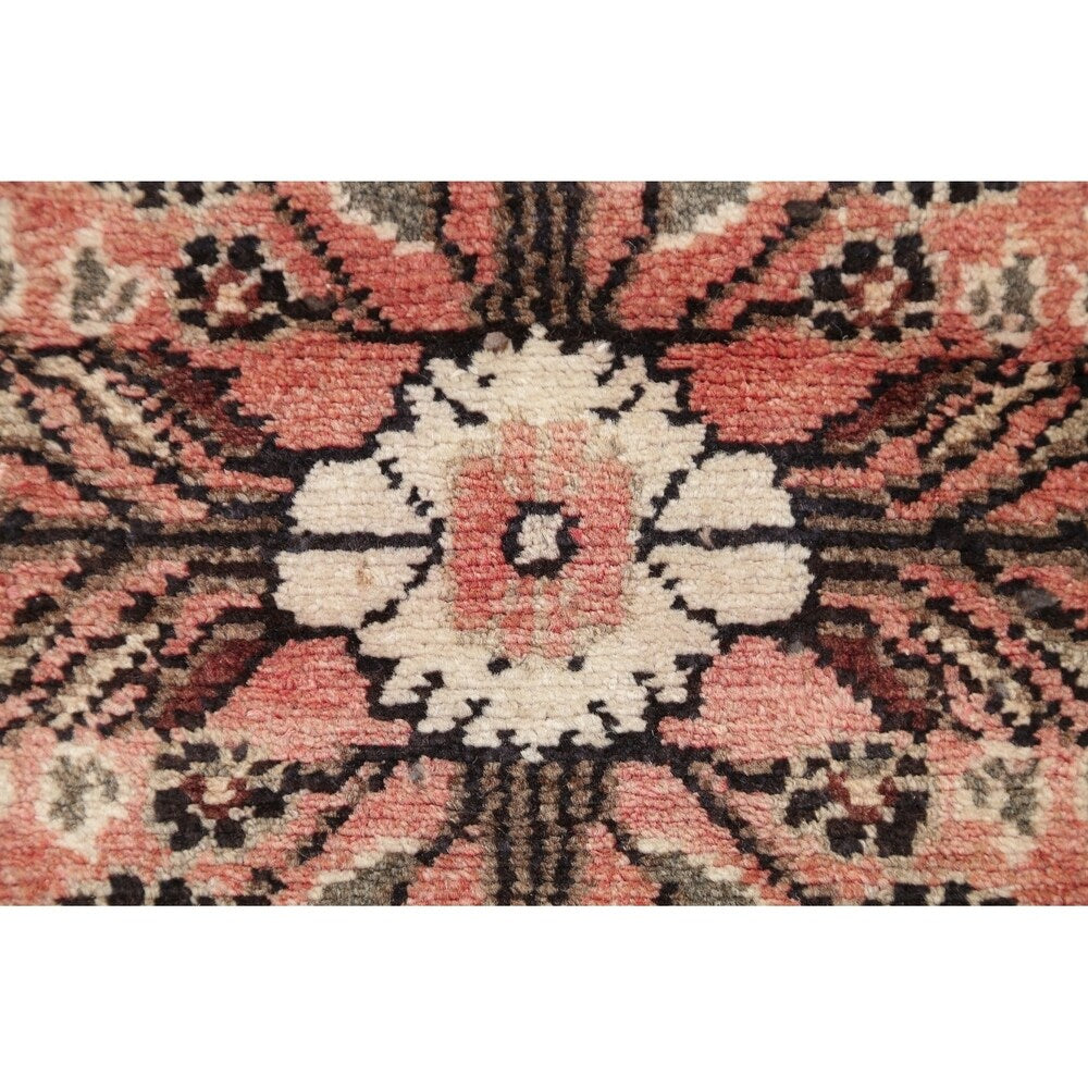 Vintage Lilian Floral Hand Knotted Wool Oriental Persian Area Rug - 4'8" x 2'5"