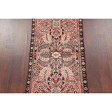 Vintage Lilian Floral Hand Knotted Wool Oriental Persian Area Rug - 4'8" x 2'5"