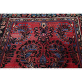 Vintage Lilian Geometric Hand-Knotted Wool Persian Oriental Area Rug - 6'7" x 3'8"