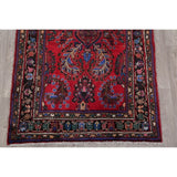 Vintage Lilian Geometric Hand-Knotted Wool Persian Oriental Area Rug - 6'7" x 3'8"