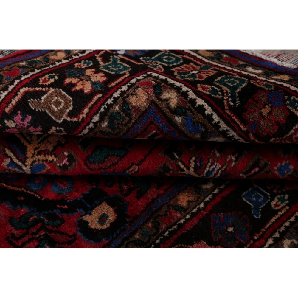 Vintage Lilian Geometric Hand-Knotted Wool Persian Oriental Area Rug - 6'7" x 3'8"