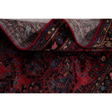 Vintage Lilian Geometric Hand-Knotted Wool Persian Oriental Area Rug - 6'7" x 3'8"