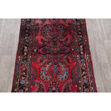Vintage Lilian Geometric Hand-Knotted Wool Persian Oriental Area Rug - 6'7" x 3'8"