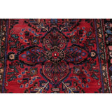 Vintage Lilian Geometric Hand-Knotted Wool Persian Oriental Area Rug - 6'7" x 3'8"