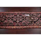 Vintage Lilian Oriental Hand Knotted Wool Persian Rug - 12'7" x 2'11" Runner