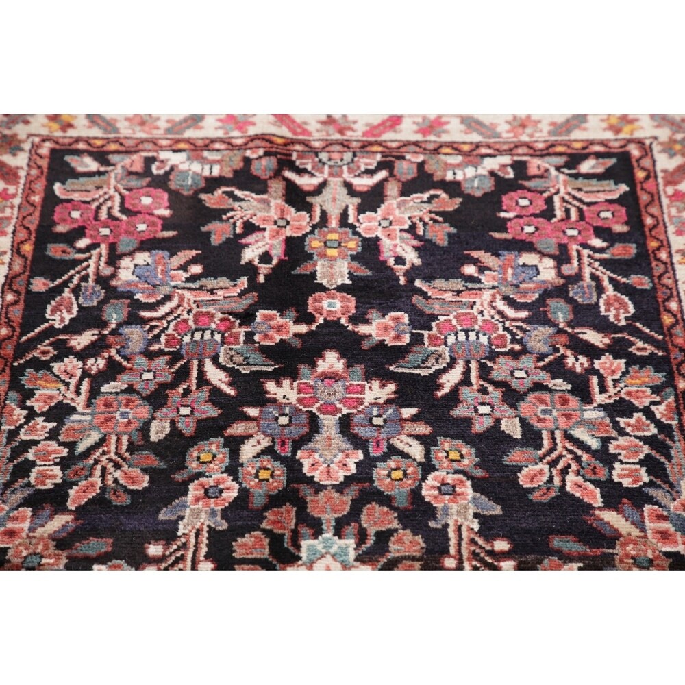 Vintage Lilian Oriental Hand Knotted Wool Persian Rug - 12'7" x 2'11" Runner