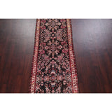 Vintage Lilian Oriental Hand Knotted Wool Persian Rug - 12'7" x 2'11" Runner