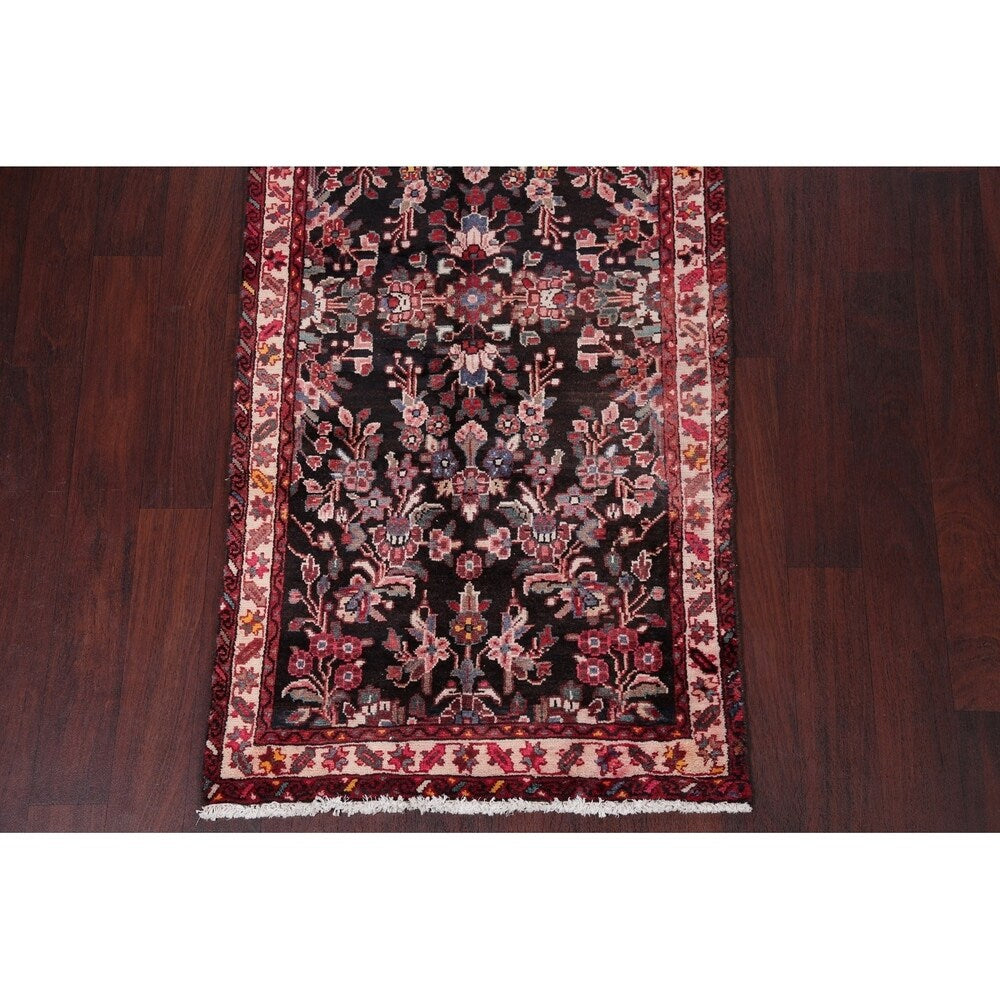 Vintage Lilian Oriental Hand Knotted Wool Persian Rug - 12'7" x 2'11" Runner