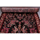 Vintage Lilian Oriental Hand Knotted Wool Persian Rug - 12'7" x 2'11" Runner