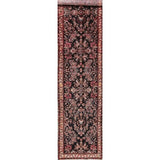 Vintage Lilian Oriental Hand Knotted Wool Persian Rug - 12'7" x 2'11" Runner