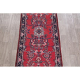 Vintage Lilian Oriental Hand Knotted Wool Persian Rug - 9'8" x 3'9" Runner
