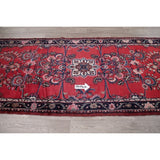 Vintage Lilian Oriental Hand Knotted Wool Persian Rug - 9'8" x 3'9" Runner