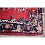 Vintage Lilian Oriental Hand Knotted Wool Persian Rug - 9'8" x 3'9" Runner