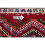 Vintage Lori Geometric Hand-Knotted Wool Persian Oriental Rug - 7'9" x 4'2" Runner