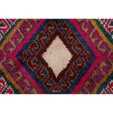 Vintage Lori Geometric Hand-Knotted Wool Persian Oriental Rug - 7'9" x 4'2" Runner