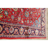 Vintage Mahal Medallion Oriental Hand Knotted Wool Persian Area Rug - 10'11" x 7'11"