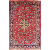 Vintage Mahal Medallion Oriental Hand Knotted Wool Persian Area Rug - 10'11" x 7'11"