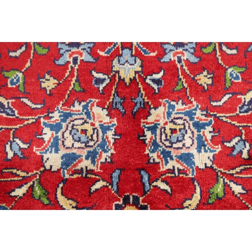 Vintage Mahal Medallion Oriental Hand Knotted Wool Persian Area Rug - 10'11" x 7'11"