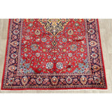 Vintage Mahal Medallion Oriental Hand Knotted Wool Persian Area Rug - 10'11" x 7'11"