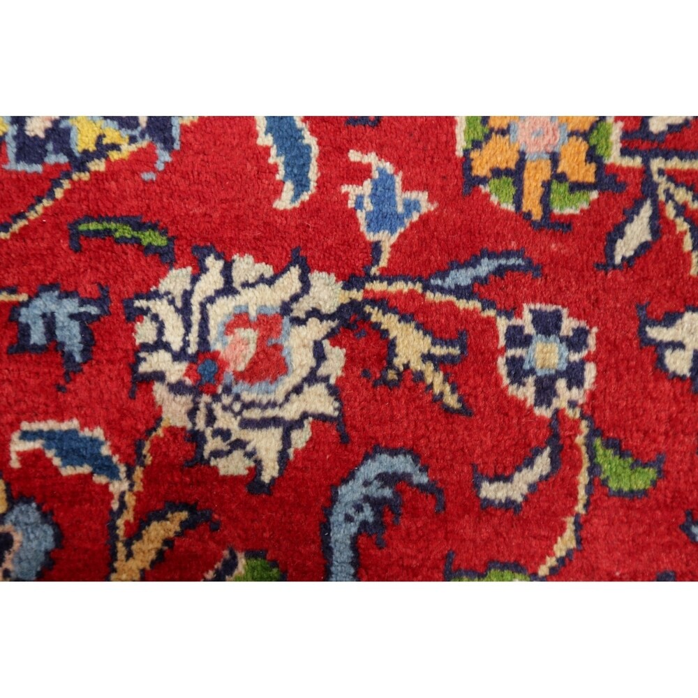 Vintage Mahal Medallion Oriental Hand Knotted Wool Persian Area Rug - 10'11" x 7'11"