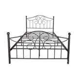 Vintage Metal Bed Frame with Headboard and Footboard,Easy Assembly