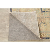 Vintage Muted Distressed Medallion Hand Knotted Persian Area Rug - 12'5" x 9'9"