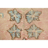 Vintage Muted Distressed Medallion Hand Knotted Persian Area Rug - 12'5" x 9'9"