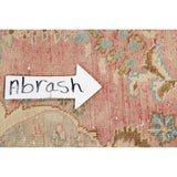 Vintage Muted Distressed Medallion Hand Knotted Persian Area Rug - 12'5" x 9'9"
