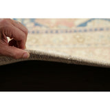 Vintage Muted Distressed Medallion Hand Knotted Persian Area Rug - 12'5" x 9'9"