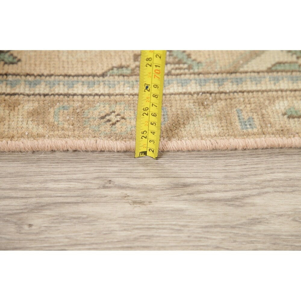 Vintage Muted Tabriz Hand Knotted Wool Distressed Persian Area Rug - 4'9" x 2'11"