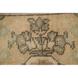 Vintage Muted Tabriz Hand Knotted Wool Distressed Persian Area Rug - 4'9" x 2'11"