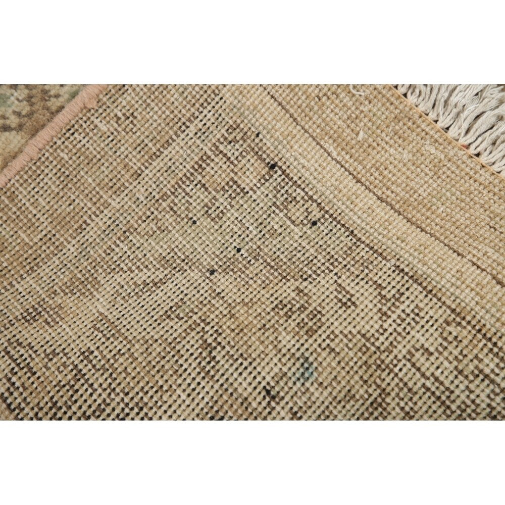 Vintage Muted Tabriz Hand Knotted Wool Distressed Persian Area Rug - 4'9" x 2'11"