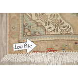 Vintage Muted Tabriz Hand Knotted Wool Distressed Persian Area Rug - 4'9" x 2'11"