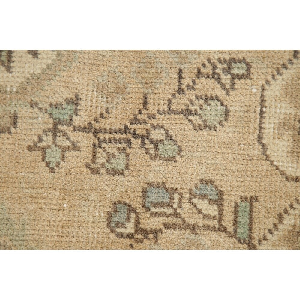 Vintage Muted Tabriz Hand Knotted Wool Distressed Persian Area Rug - 4'9" x 2'11"