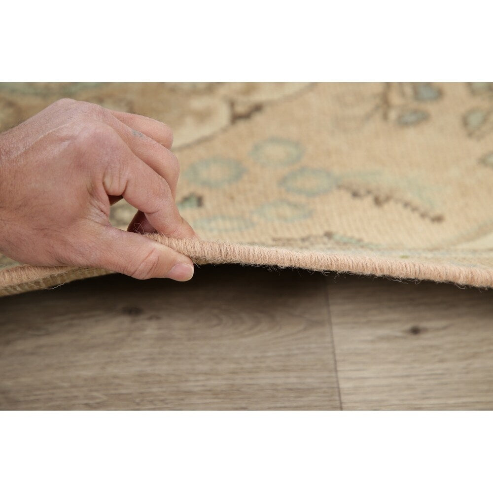 Vintage Muted Tabriz Hand Knotted Wool Distressed Persian Area Rug - 4'9" x 2'11"