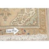 Vintage Muted Tabriz Hand Knotted Wool Distressed Persian Area Rug - 4'9" x 2'11"