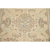 Vintage Muted Tabriz Hand Knotted Wool Distressed Persian Area Rug - 4'9" x 2'11"