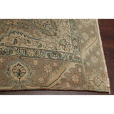 Vintage Muted Tabriz Hand Knotted Wool Oriental Persian Area Rug - 12'8" x 8'8"
