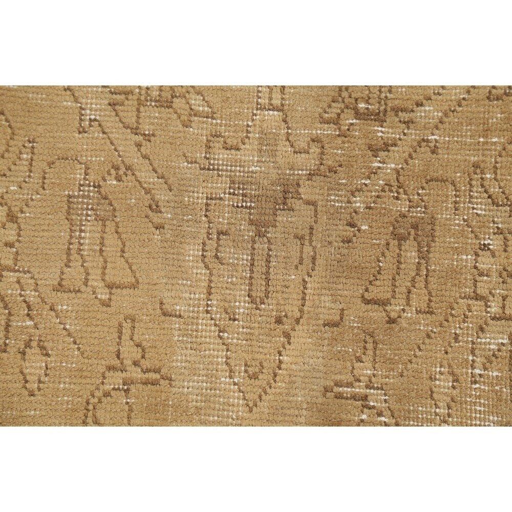 Vintage Muted Tabriz Hand Knotted Wool Persian Distressed Area Rug - 12'3" x 9'8"